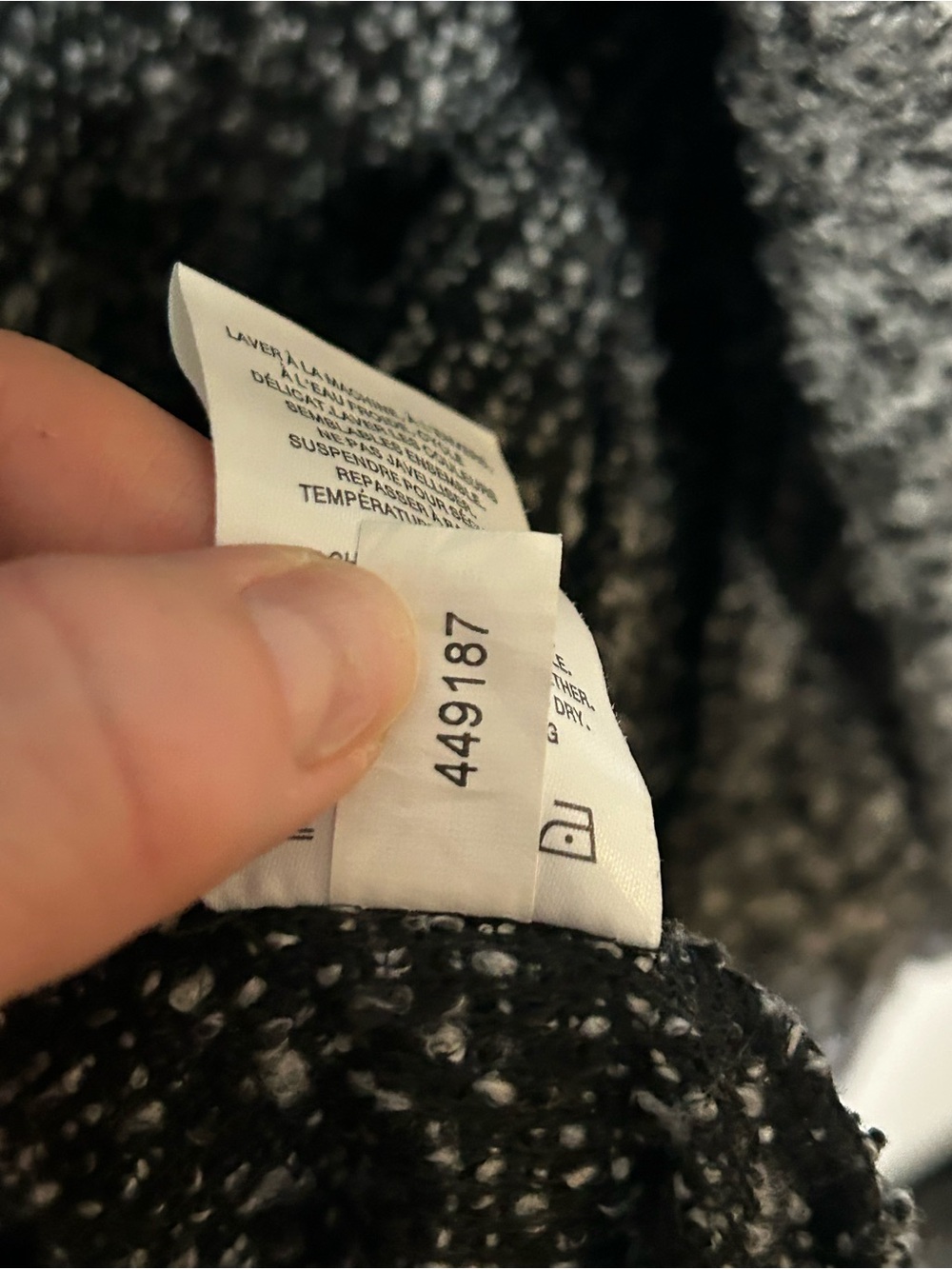 Grey Bouclé Open Front Long Cardigan Pockets XS - Picture 10 of 12